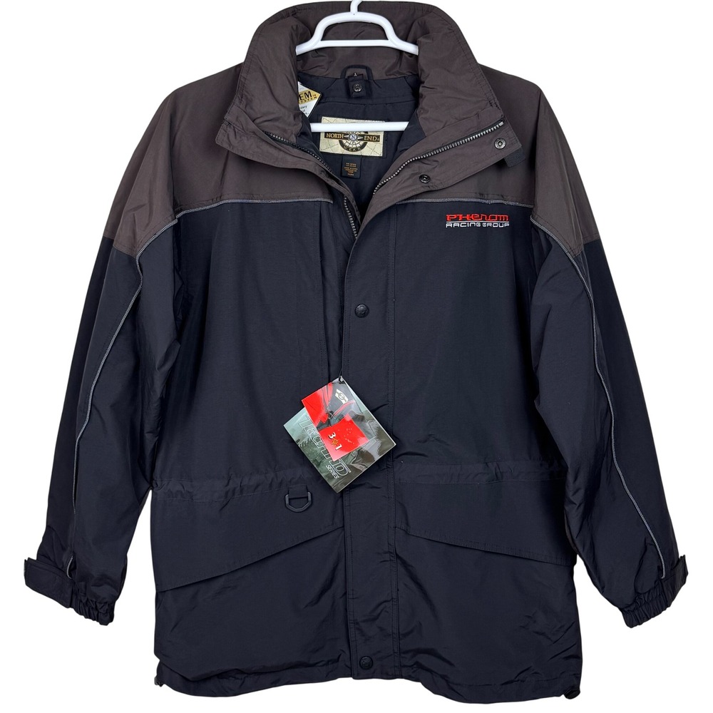 North End Techno Series Two Tone Parka Racing Group Phenom Mens Medium‎ Hooded
